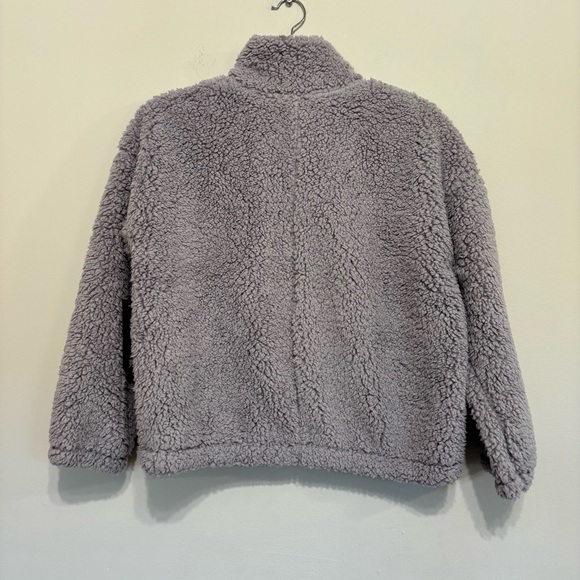 Cozy Gray Sherpa Jacket - Picture 3 of 5
